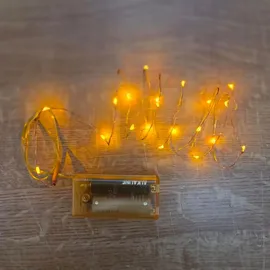 Best Season Mini-Lichterkette LED 20er Batteriebetrieb Gelb-Gold