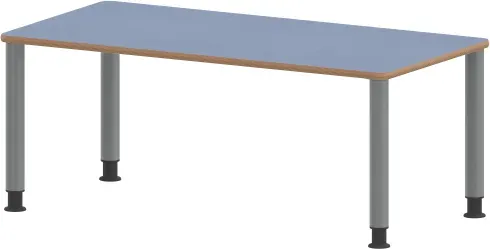 Tisch ZALOTTI mit Linoleum-Belag