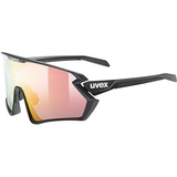 Uvex sportstyle 231 2.0 V - Sportbrille für Damen und Herren - selbsttönend - beschlagfrei - black matt/litered - one size