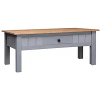 VidaXL Couchtisch Grau 100x60x45 cm Massivholz Panama-Kiefer