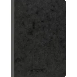 Brunnen Notizbuch DIN A5 kariert, schwarz Softcover 192 Seiten, 1 St.