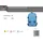 F2 Townie 22L blau