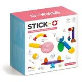 Stick-O Roleplay Magnetic Building Blocks Set. Funky, Chunky Pieces Ideal for Little Hands. Learn As They Play., Rainbow, 902005