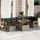 vidaXL Garten-Lounge-Set 8-tlg. grau