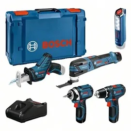 Bosch 5-Werkzeug-Set, 12 V, 3 x GBA, 12 V, 2,0 Ah, G