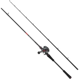 Abu Garcia MAX LP Hecht Combo 2,44m |40-140g Angelrute Rolle Set Baitcast Combos Raubfischköder Angeln Hecht Barsch Zander Unisex schwarz