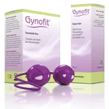 Gynofit SmartBalls Duo + Smart Gel 75 ml – Beckenboden Trainer Set mit Kegel-Bällen & Gleit- Pflegegel – Intensives Training & Intimhygiene in einem Paket