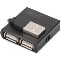 Digitus USB-Hub, 4x USB-A 2.0, USB-A 2.0 [Stecker] (DA-70217)