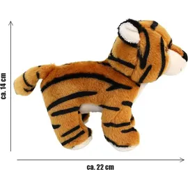 Bauer Plüsch Tiger 15 cm Beige