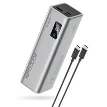 cuktech Powerbank CUKP200XGLGR 100W 20000mAh 2 x USB-C 1 x USB-A - grau - Grau