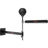 Vevor Box-Spinning-Bar zur Wandmontage, Spinning-Bar mit Punchingball, Verstellbarer Box-Geschwindigkeitstrainer, Reflex-Boxstange mit Handschuhen, Box-Trainingsgerät für Kickboxen, MMA, Fitness