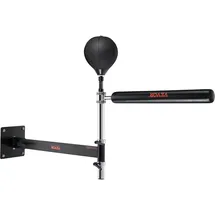 Vevor Box-Spinning-Bar zur Wandmontage, Spinning-Bar mit Punchingball, Verstellbarer Box-Geschwindigkeitstrainer, Reflex-Boxstange mit Handschuhen, Box-Trainingsgerät für Kickboxen, MMA, Fitness
