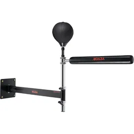 Vevor Box-Spinning-Bar zur Wandmontage, Spinning-Bar mit Punchingball, Verstellbarer Box-Geschwindigkeitstrainer, Reflex-Boxstange mit Handschuhen, Box-Trainingsgerät für Kickboxen, MMA, Fitness