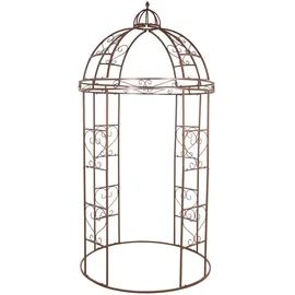 deluke Deko-Pavillon EMMA 1,5 x 1,5 m Rostfarben