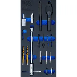 BGS Werkstattwageneinlage 1/3: Glühkerzen-Ausbau- und Gewinde-Reparatur-Satz M8 / M10 17tlg. - 8297