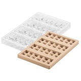 silikomart KIT SINFONIA T - CH023 TRITAN MOULD 150X50 H 20 MM + ICH023 SILICONE MOULD N.4