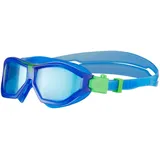 CRIVIT Kinder Schwimmbrille, Anti-Fog-Beschichtung (dunkelblau/grün) - B-Ware neuwertig