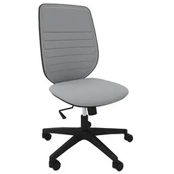 Quadrifoglio Bürostuhl Okay Stoff grau, Gestell schwarz