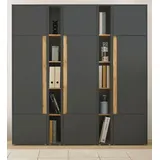 furn.design Center Aktenschrank 190 x 200 x 40 cm grau