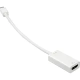 Sharkoon mini-DisplayPort 1.2 auf HDMI-Adapter 15 cm Weiß