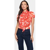 St Tropez Rüschenbluse LiljaSZ Crinkle SS Shirt orange M