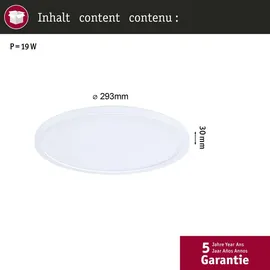 Paulmann Atria Shine 1 rund 29,3 cm weiß