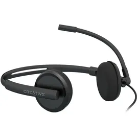 Creative Labs Creative HS-220 USB-Headset mit rauschunterdrückendem Kondensatormikrofon und Inline-Fernbedienung