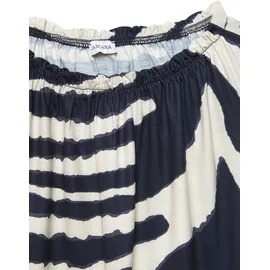 LASCANA Sommerkleid Mehrfarbig Creme-Graublau 44