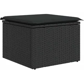 vidaXL Garten-Lounge-Set 9-tlg. schwarz