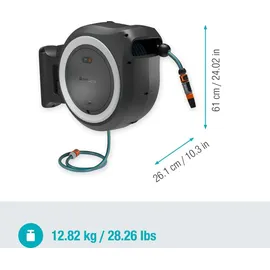 Gardena PowerRoll Akku-Schlauchbox XXL weiß inkl. Akku + Ladegerät 18647-20