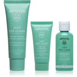 Apivita Just Bee Clear Routine Mini Set Set gegen Akne