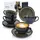 sänger Kopenhagen Kaffeetassen Set 8-tlg. grau/grün