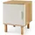 [en.casa] Nachtschrank Ferrersp 50 x 40 x 40 cm Eicheoptik/Sandfarben