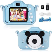 Kinder Kamera,Digitalkamera Kinder mit 2,0 Zoll Bildschirm 1080P HD,(Blau or Rosa Wählen) Geschenke für 3-12 Jahre Jungen und mädchen,Eingebaute 32GB SD-Karte