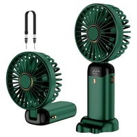 GelldG Handventilator Handventilator, Tragbarer Mini Ventilator, Kleiner Taschenventilator grün