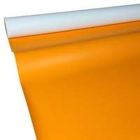 JUNOPAX Papiertischdecke orange 50m x 1,00m, nass- und wischfest