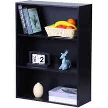Relaxdays Bücherregal 60 x 82 x 24 cm Schwarz