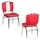 FineBuy 2er Set Esszimmerstuhl Kunstleder American Diner Retro Stuhl Sessel gepolstert