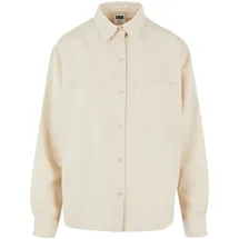 URBAN CLASSICS Oversized Twill Langarmhemd Sand M