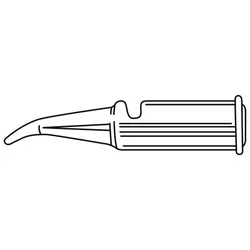 Lötspitze für Pyropen, 1,0mm, Nadelform, 30° gebogen