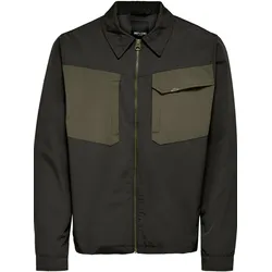 Jayden Reißverschlussjacke - Torf - Mann - Only & Sons