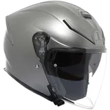 AGV K5 Jet EVO E2206, Motorrad Jet-Helmet, Unisex, Matt Luna Grey, XL