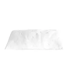 COFI 1453 Kopfkissen mit Füllung – gestepptes Design in Weiß 40 x 80 cm
