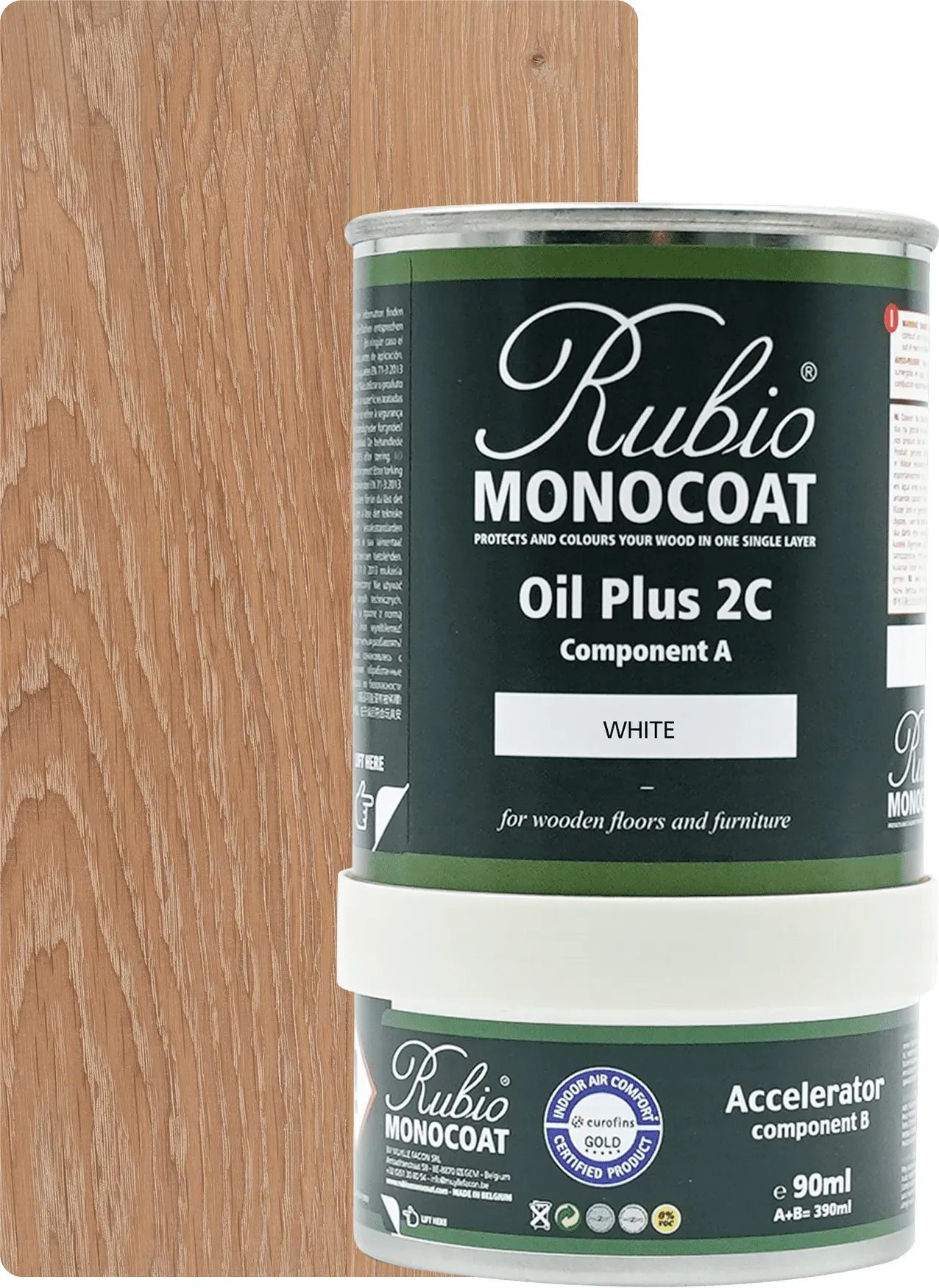 Rubio Monocoat Set Oil Plus 2C White 390ml (A+B) - 390ml [15m2]