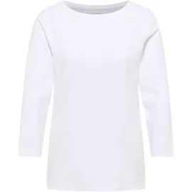 Cecil Damen Basic U-Boot Shirt Weiß L