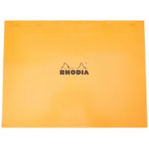 Rhodia 38200C Notizblock (DIN A3+, 42 x 31,80 cm, mikroperforiert, kariert, 80 Blatt) 1 Stück orange