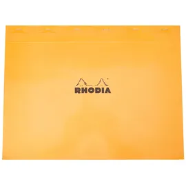 Rhodia 38200C Notizblock (DIN A3+, 42 x 31,80 cm, mikroperforiert, kariert, 80 Blatt) 1 Stück orange