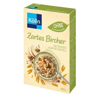 Kölln Müsli Bircher Nuss, ohne Zuckerzusatz, 500g