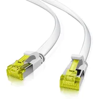 Helos ultra flaches Patchkabel, Cat6a, U/FTP, RJ-45/RJ-45, 0.5m, weiß