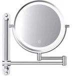 Schminkspiegel - Wiederaufladbar - 7-fache Vergrößerung - Chrom